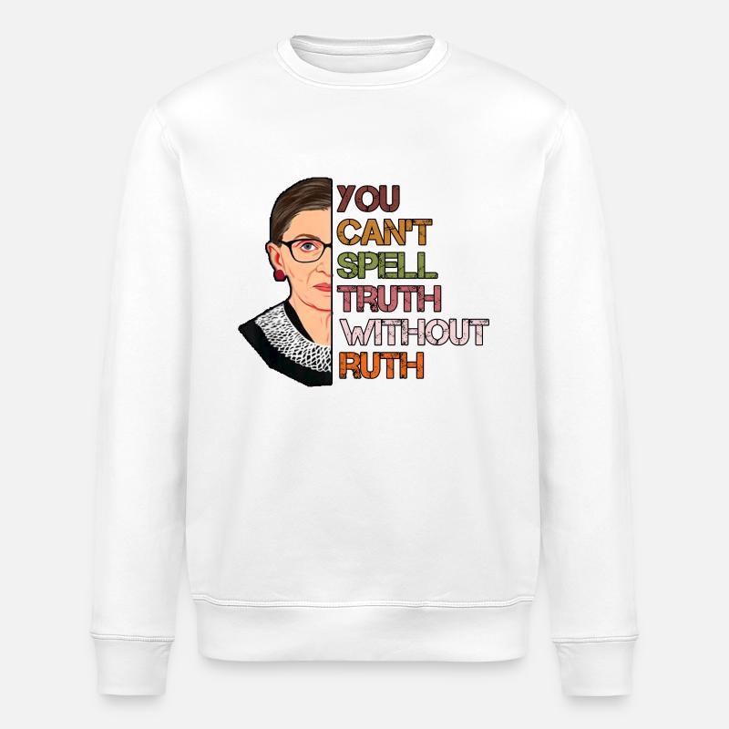 Wahrheit ohne Ruth Icon - Stanley/Stella Unisex Bio-Sweatshirt ROLLER - Weiß