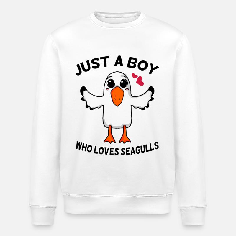 Gull - Stanley/Stella ROLLER Unisex Organic Sweatshirt - white