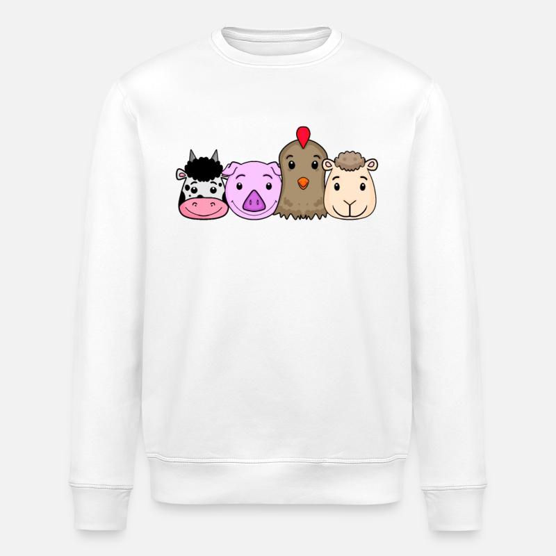 Animaux mignons - Sweat bio ROLLER Stanley/Stella Unisexe - blanc
