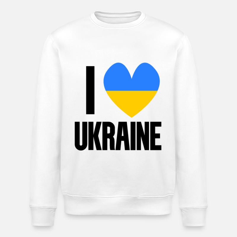 Ukraine - Stanley/Stella Unisex Bio-Sweatshirt ROLLER - Weiß