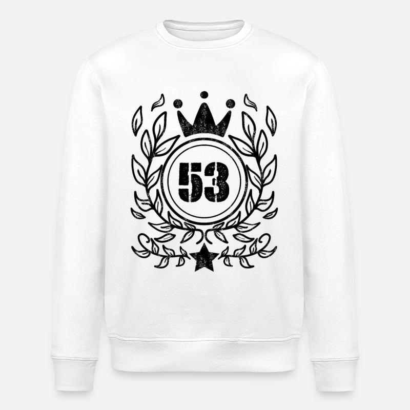 53 - Année de naissance 1953 - Sweat bio ROLLER Stanley/Stella Unisexe - blanc