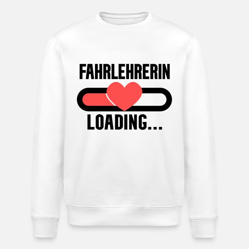 Fahrlehrerin Loading - Stanley/Stella Unisex Bio-Sweatshirt ROLLER - Weiß