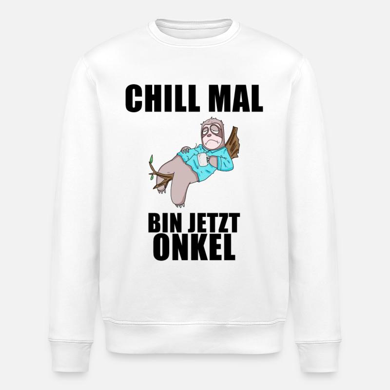 Onkel - Onkel werden - Stanley/Stella Unisex Bio-Sweatshirt ROLLER - Weiß