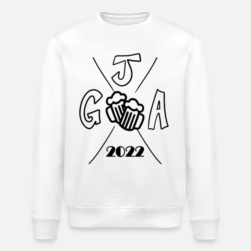 2022 Junggesellenabschied - Stanley/Stella Unisex Bio-Sweatshirt ROLLER - Weiß