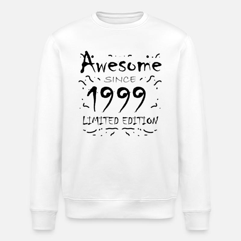 1999 - Born 1999 - Stanley/Stella ROLLER Unisex Organic Sweatshirt - white