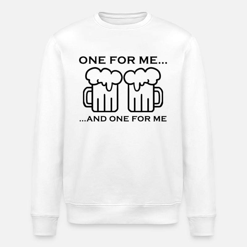 Bier Bierkrug Geschenk - Stanley/Stella Unisex Bio-Sweatshirt ROLLER - Weiß