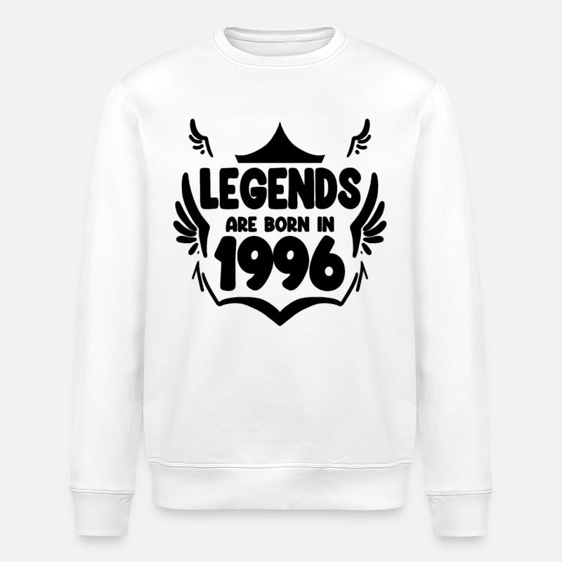 1996 - Born 1996 - Stanley/Stella ROLLER Unisex Organic Sweatshirt - white