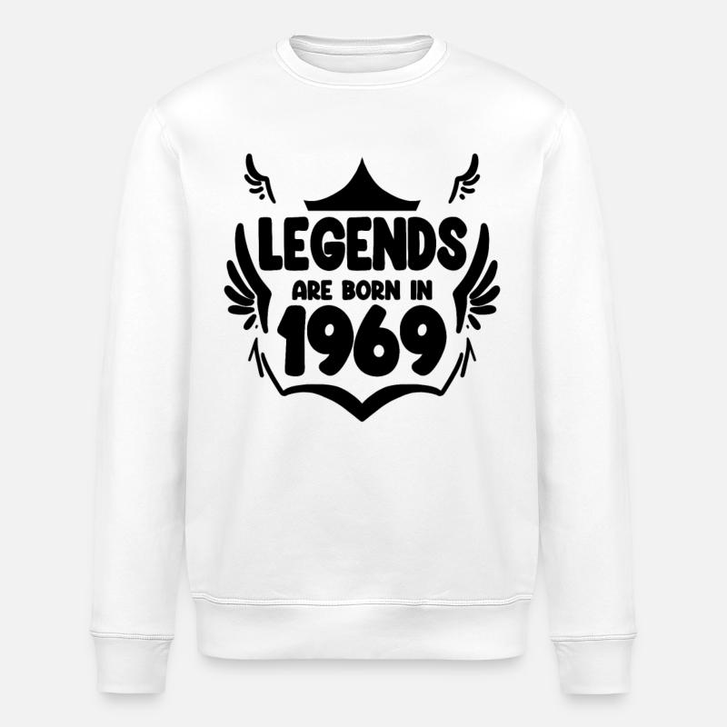 1969 - Né en 1969 - Sweat bio ROLLER Stanley/Stella Unisexe - blanc