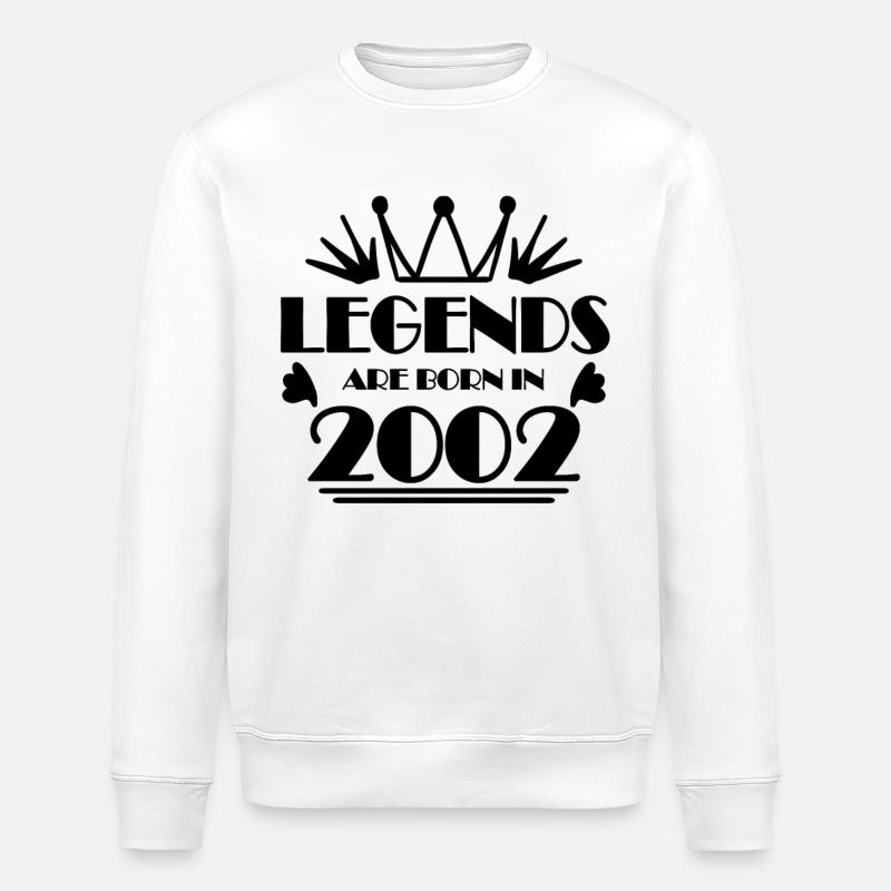 2002 - Né en 2002 - Sweat bio ROLLER Stanley/Stella Unisexe - blanc