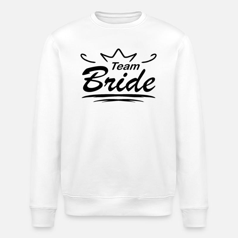 Team Bridal Wedding Celebration - Stanley/Stella ROLLER Unisex Organic Sweatshirt - white