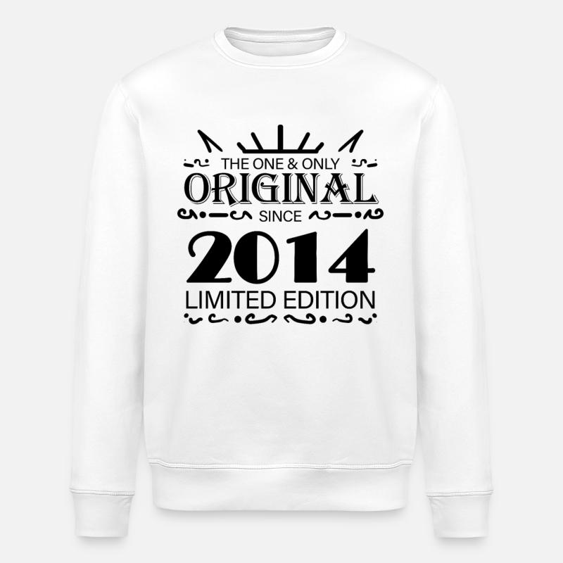 2014 - Année 2014 - Année 2014 - Sweat bio ROLLER Stanley/Stella Unisexe - blanc