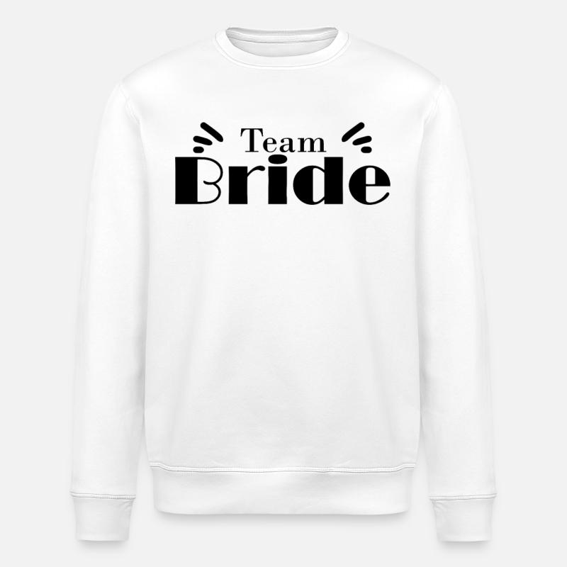 Team Braut Hochzeitsfeier - Stanley/Stella Unisex Bio-Sweatshirt ROLLER - Weiß