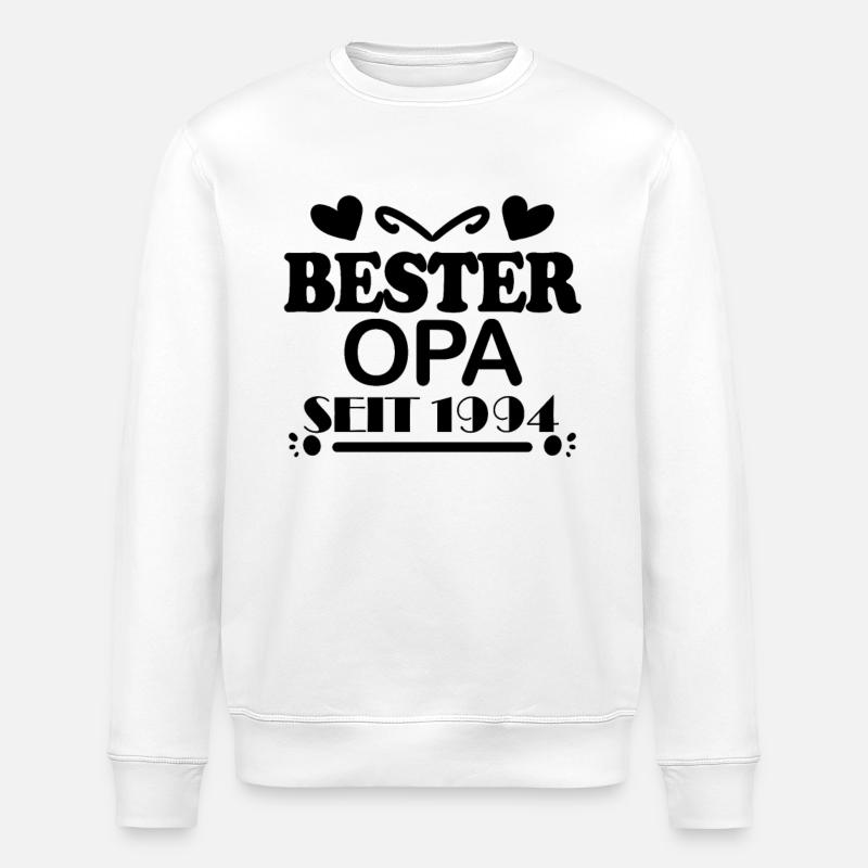 Bester Opa seit 1994 - Stanley/Stella Unisex Bio-Sweatshirt ROLLER - Weiß