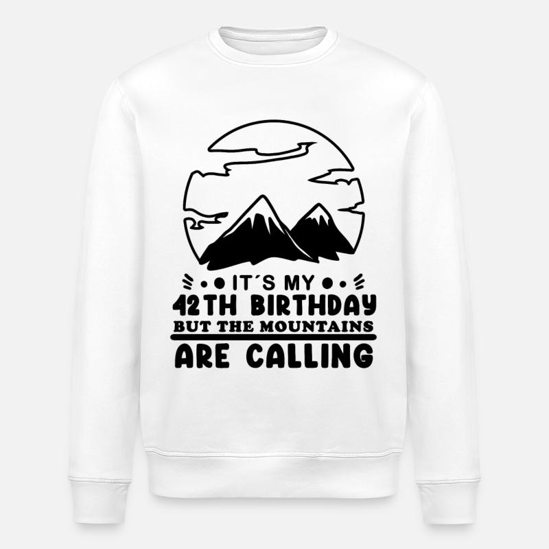 Cadeau de 42 ans - Sweat bio ROLLER Stanley/Stella Unisexe - blanc