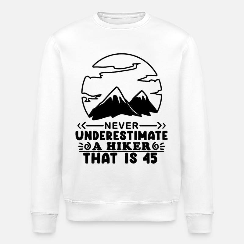 Cadeau de 45 ans - Sweat bio ROLLER Stanley/Stella Unisexe - blanc