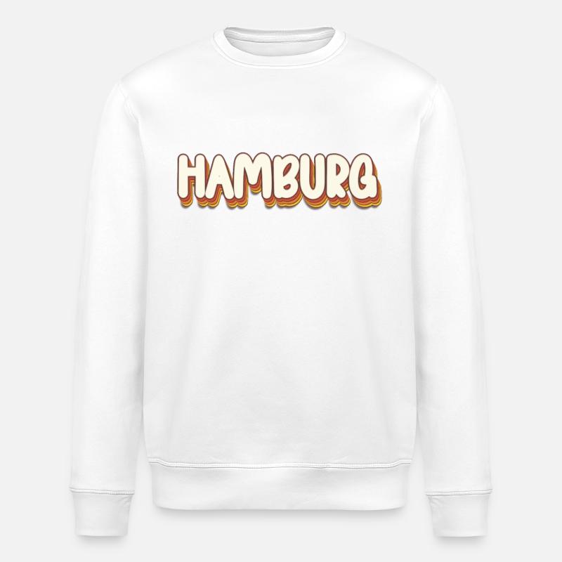 Hamburgerin Hamburger Hambourg - Sweat bio ROLLER Stanley/Stella Unisexe - blanc