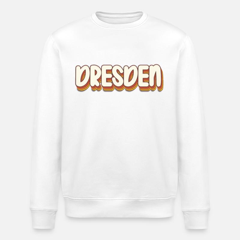 Dresdnerin Dresdner Dresde - Sweat bio ROLLER Stanley/Stella Unisexe - blanc