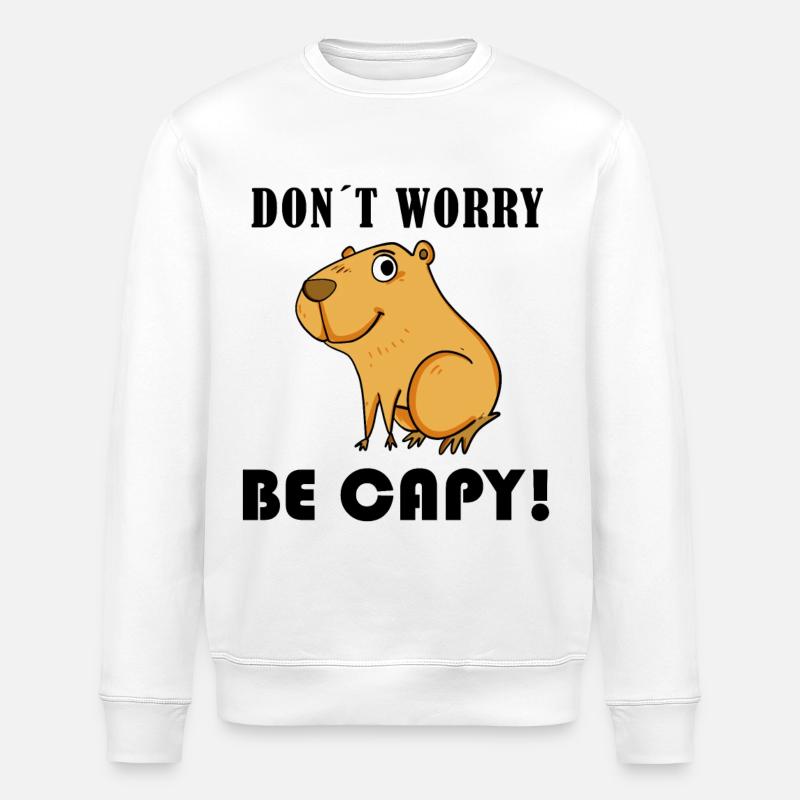 Capybara Wasserschwein Capybaras - Sweat bio ROLLER Stanley/Stella Unisexe - blanc