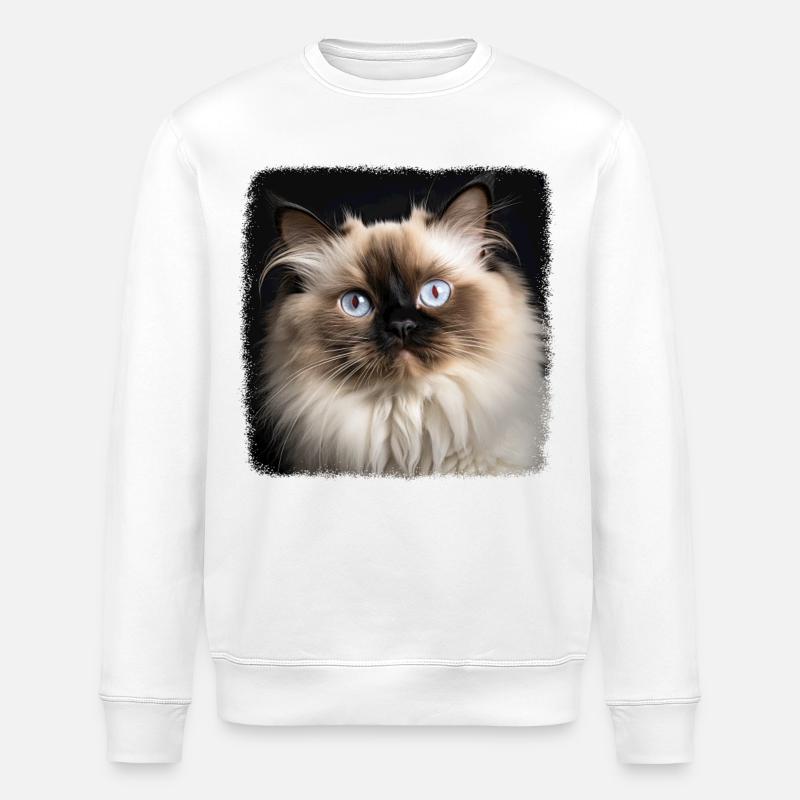Chat de l’Himalaya Colourpoint Katze - Sweat bio ROLLER Stanley/Stella Unisexe - blanc