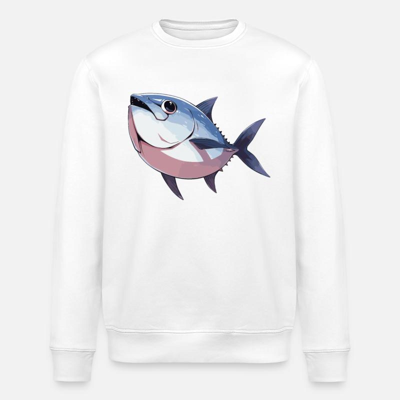 Thon Thunfische Thunfisch - Sweat bio ROLLER Stanley/Stella Unisexe - blanc