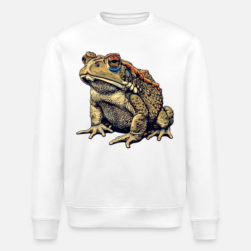 Toad Toads Toad - Stanley/Stella ROLLER Unisex Organic Sweatshirt - white