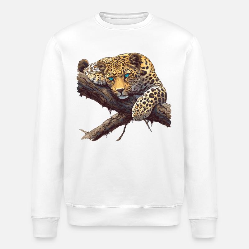 Léopard de l’Amour Amurleoparden Amurleopard - Sweat bio ROLLER Stanley/Stella Unisexe - blanc