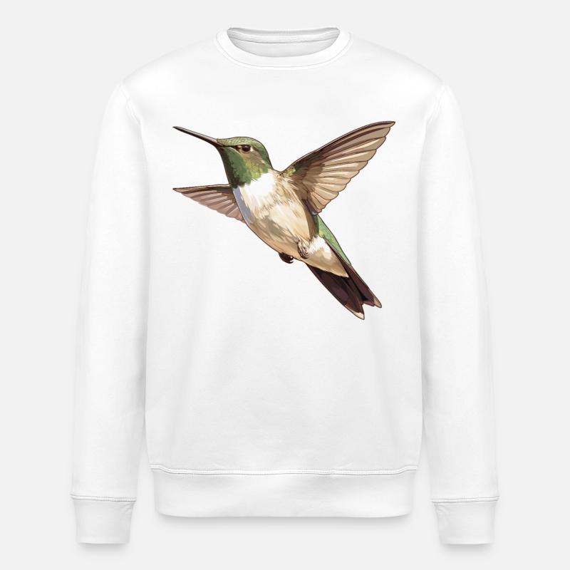 Hummingbird Kolibris Kolibri - Stanley/Stella Unisex Bio-Sweatshirt ROLLER - Weiß