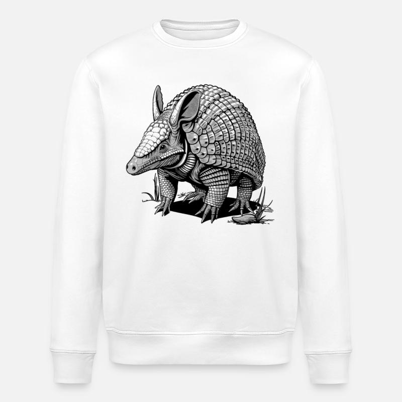 Armadillo Gürteltiere Gürteltier - Stanley/Stella Unisex Bio-Sweatshirt ROLLER - Weiß
