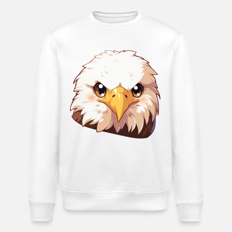 Bald Eagle Weißkopfseeadler - Stanley/Stella Unisex Bio-Sweatshirt ROLLER - Weiß