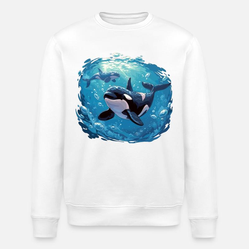 Orques Orques - Sweat bio ROLLER Stanley/Stella Unisexe - blanc