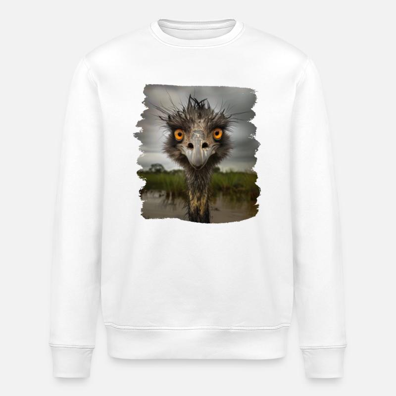 Emus Emu - Stanley/Stella Unisex Bio-Sweatshirt ROLLER - Weiß