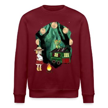 Kind Kinder Abenteuer Wald Drache Drachen mystisch - Stanley/Stella Unisex Bio-Sweatshirt ROLLER - Weiß - Vorne - Nik (191cm)