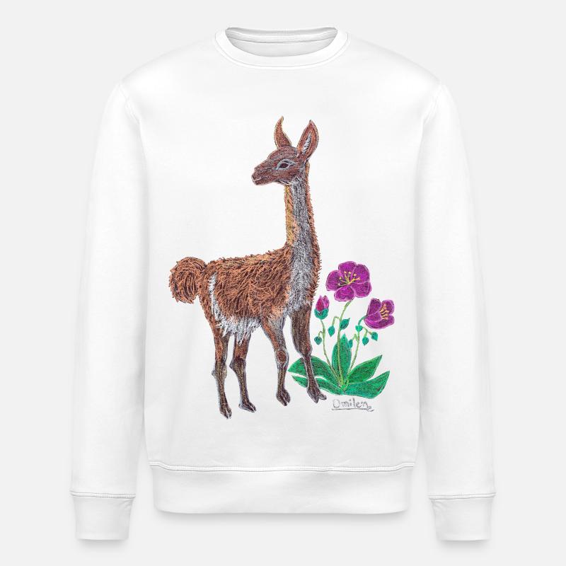 Herzschläge der Wüste. - Stanley/Stella Unisex Bio-Sweatshirt ROLLER - Weiß