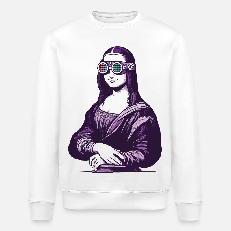 MONA iA - geek & scifi - Sweat bio ROLLER Stanley/Stella Unisexe - blanc