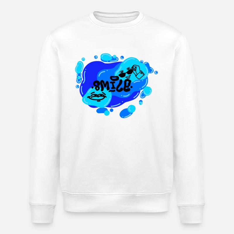 Smile - Calypso Blous - Stanley/Stella Unisex Bio-Sweatshirt ROLLER - Weiß