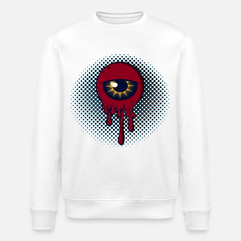 Auge - Stanley/Stella Unisex Bio-Sweatshirt ROLLER - Weiß