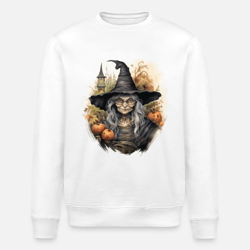 Sorcière - Sweat bio ROLLER Stanley/Stella Unisexe - blanc