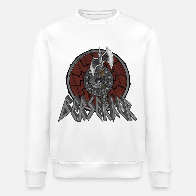 Berserker - Stanley/Stella ROLLER Unisex Organic Sweatshirt - white