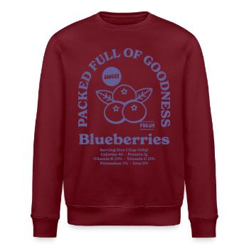Heidelbeeren Ernährung - Stanley/Stella Unisex Bio-Sweatshirt ROLLER - Weiß - Vorne - Nik (191cm)