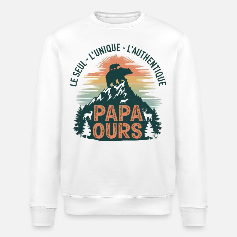 Der einzigartige - Stanley/Stella Unisex Bio-Sweatshirt ROLLER - Weiß