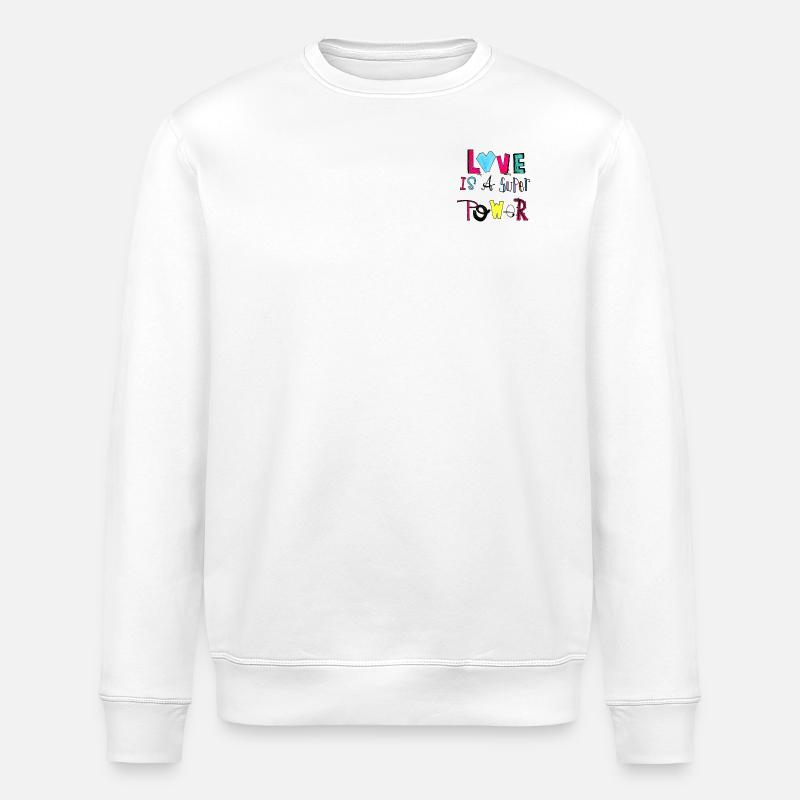 Love - Stanley/Stella Unisex Bio-Sweatshirt ROLLER - Weiß