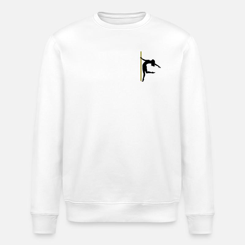 Die Silhouette einer Poledancerin - Stanley/Stella Unisex Bio-Sweatshirt ROLLER - Weiß