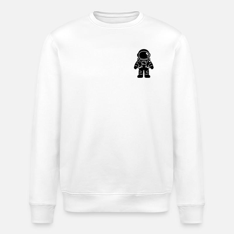Illustration de contour d’astronaute - Sweat bio ROLLER Stanley/Stella Unisexe - blanc