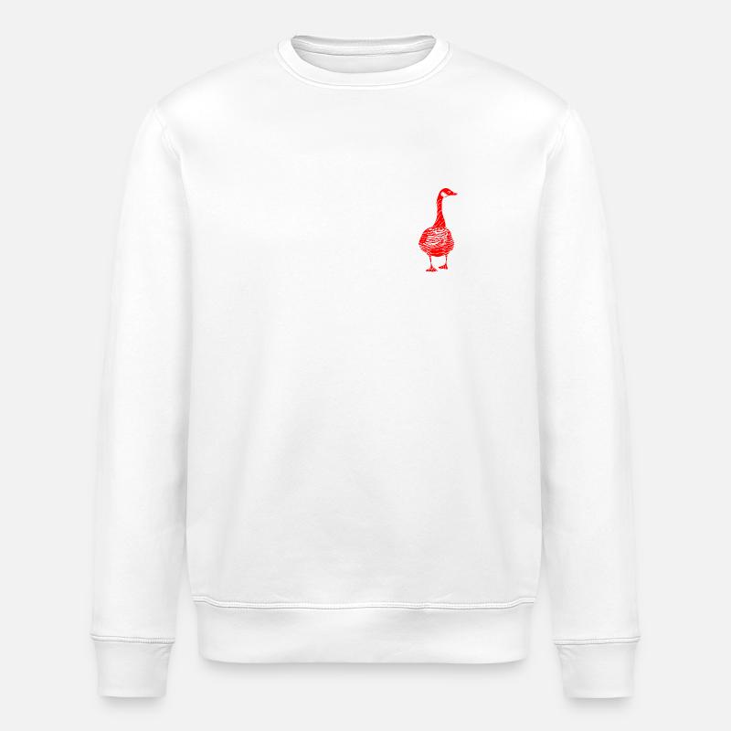 Red Goose - Stanley/Stella ROLLER Unisex Organic Sweatshirt - white