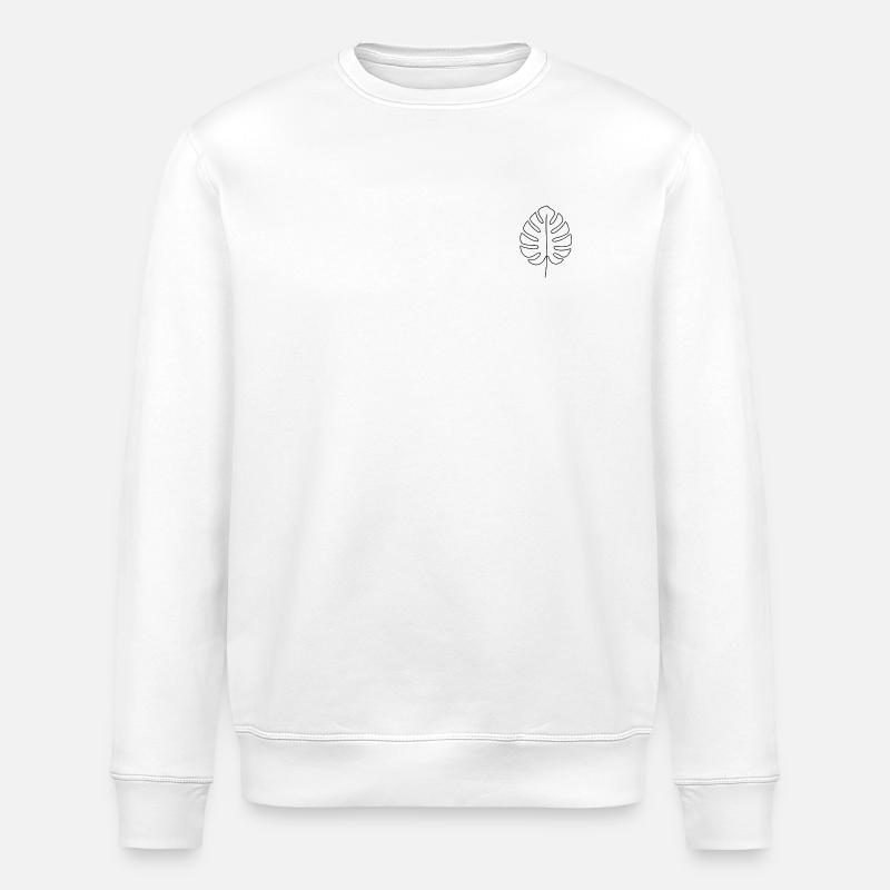 Monstera Merch Plantlover - Stanley/Stella Unisex Bio-Sweatshirt ROLLER - Weiß