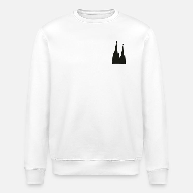 Köln Kölner Dom - Stanley/Stella Unisex Bio-Sweatshirt ROLLER - Weiß