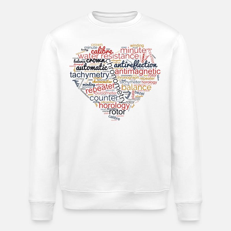 Uhrmacherkunst und Uhrmacherei - Stanley/Stella Unisex Bio-Sweatshirt ROLLER - Weiß