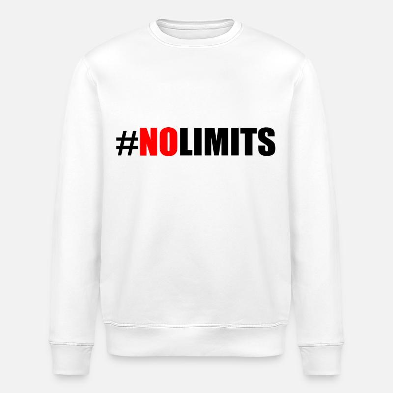 No limits - Stanley/Stella ROLLER Unisex Organic Sweatshirt - white