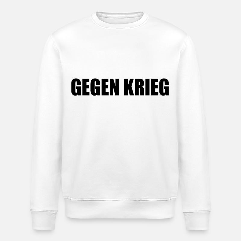 Gegen krieg - Stanley/Stella Unisex Bio-Sweatshirt ROLLER - Weiß