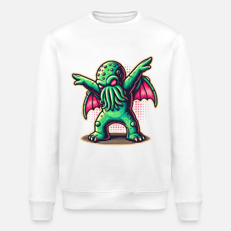 Drôle de danse Cthulhu - Sweat bio ROLLER Stanley/Stella Unisexe - blanc